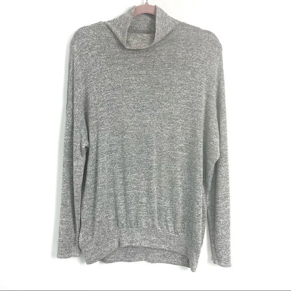 Aritzia Wilfred Free Martha Mock Neck Sleeve Sweater in Gray Sz Small - Picture 3 of 9